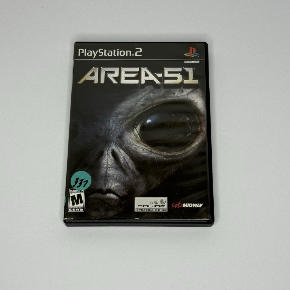 Area 51 (Sony PlayStation 2, 2005) PS2 CIB w/ Manual & Reg Card Tested Working